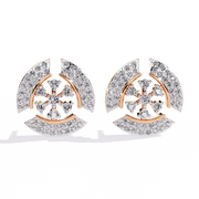 Elunara | 0.49Ct Lab-Grown Diamond Earrings in 14K Gold – Shaped by Light, Worn with Soul