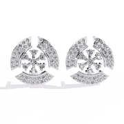 Elunara | 0.49Ct Lab-Grown Diamond Earrings in 14K Gold – Shaped by Light, Worn with Soul