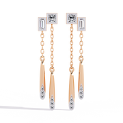 Aurelior | 0.66Ct Lab-Grown Diamond Earrings in 14K Gold – Golden Light, Infinite Elegance