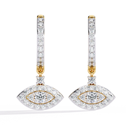 Solynne | 0.48Ct Lab-Grown Diamond Earrings in 14K Gold – Light Refined, Beauty Reimagined