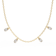 Elarise | 1.45Ct Lab-Grown Diamond Necklace in 14K Gold – Eternal Glow, Gracefully Yours