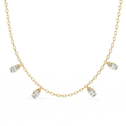 Elarise | 1.45Ct Lab-Grown Diamond Necklace in 14K Gold – Eternal Glow, Gracefully Yours