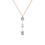 Aurielle | 1.54Ct Lab-Grown Diamond Pendant in 14K Gold – Golden Dawn, Infinite Grace