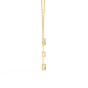 Aurielle | 1.54Ct Lab-Grown Diamond Pendant in 14K Gold – Golden Dawn, Infinite Grace