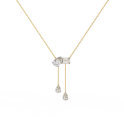 Evoloura | 1.59Ct Lab-Grown Diamond Pendant in 14K Gold – Eternal Light, Grace in Motion