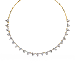 Alureve | 2.14Ct Lab-Grown Diamond Necklace in 14K Gold – Dreamed Light, Endlessly Yours