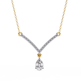 Velunara | 0.48Ct Lab-Grown Diamond Pendant in 14K Gold – Moonlit Glow, Enduring Elegance