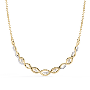 Velarise | 0.18Ct Lab-Grown Diamond Necklace in 14K Gold – Serene Sparkle, Ever Enchanted