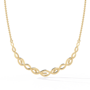 Velarise | 0.18Ct Lab-Grown Diamond Necklace in 14K Gold – Serene Sparkle, Ever Enchanted