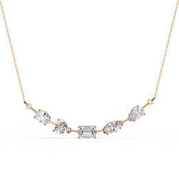 Celestara | 2.81Ct Lab-Grown Diamond Necklace in 14K Gold – Starlit Grace, Eternally Yours