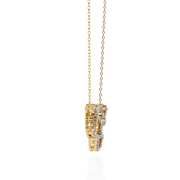 Virelune | 0.73Ct Lab-Grown Diamond Pendant in 14K Gold – Eternal Spark, Moonlit Elegance