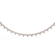 Lustravéa | 6.84Ct Lab-Grown Diamond Necklace in 14K Gold – Radiant Essence, Timeless Grace