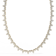 Lustravéa | 6.84Ct Lab-Grown Diamond Necklace in 14K Gold – Radiant Essence, Timeless Grace