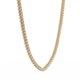 Elyssara | 5.70Ct Lab-Grown Diamond Necklace in 14K Gold – Divine Glow, Eternally Yours