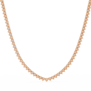 Elyssara | 5.70Ct Lab-Grown Diamond Necklace in 14K Gold – Divine Glow, Eternally Yours