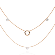 Auriellea | 0.46Ct Lab-Grown Diamond Pendant & Necklace in 14K Gold – Golden Glow, Everlasting Devotion