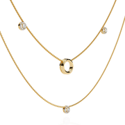 Auriellea | 0.46Ct Lab-Grown Diamond Pendant & Necklace in 14K Gold – Golden Glow, Everlasting Devotion