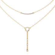 Solavine | 0.49Ct Lab-Grown Diamond Pendant in 14K Gold – Golden Flame, Infinite Grace