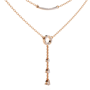 Solavine | 0.49Ct Lab-Grown Diamond Pendant in 14K Gold – Golden Flame, Infinite Grace