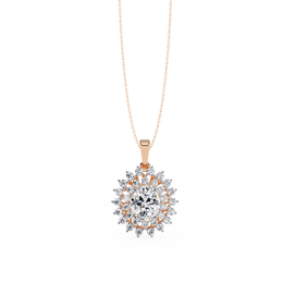 Aurevia | 3.41Ct Lab-Grown Diamond Pendant in 14K Gold – Light Eternal, Elegance Awakened