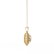 Aurevia | 3.41Ct Lab-Grown Diamond Pendant in 14K Gold – Light Eternal, Elegance Awakened