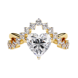 Celestira | 2.62Ct Lab-Grown Diamond Ring in 14K Gold – Stellar Spark, Mindfully Elegant