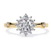 Elarisse | 0.55Ct Lab-Grown Diamond Ring in 14K Gold – Radiant Whim, Ethically Wrought
