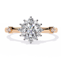 Elarisse | 0.55Ct Lab-Grown Diamond Ring in 14K Gold – Radiant Whim, Ethically Wrought