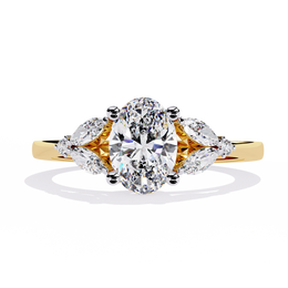 Solavelle | 1.37Ct Lab-Grown Diamond Ring in 14K Gold – Luminous Allure, Ethically Refined