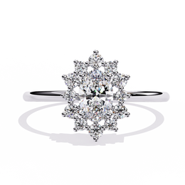 Elyndra | 0.52Ct Lab-Grown Diamond Ring in 14K Gold – Radiant Whispers, Ethically Designed