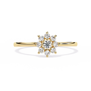 Aurelyth | 0.17Ct Lab-Grown Diamond Ring in 14K Gold – Timeless Flame, Ethically Sparked