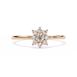 Aurelyth | 0.17Ct Lab-Grown Diamond Ring in 14K Gold – Timeless Flame, Ethically Sparked
