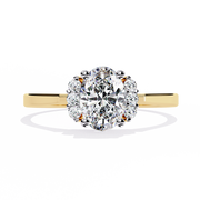 Zephyrelle | 0.72Ct Lab-Grown Diamond Ring in 14K Gold – Whispered Radiance, Ethically Woven