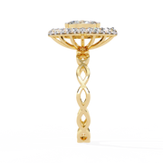 Lumetaria | 0.56Ct Lab-Grown Diamond Ring in 14K Gold – Light Woven Into Gold