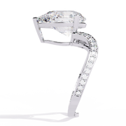 Lunavra | 5.00Ct Lab-Grown Diamond Ring in 14K Gold – Moonlit Elegance, Eternal Bond