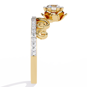 Auravelle | 0.56Ct Lab-Grown Diamond Ring in 14K Gold – Radiance Woven in Gold