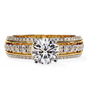 Solenyx | 1.23Ct Lab-Grown Diamond Ring in 14K Gold – Radiant Form, Timeless Ethos