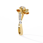 Auravelle | 0.94Ct Lab-Grown Diamond Ring in 14K Gold – Light Woven in Gold, Elegance Reimagined