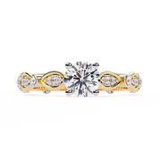 Solenique | 0.84Ct Lab-Grown Diamond Ring in 14K Gold – Brilliance Born of Light, Styled for You