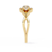 Lustravia | 0.46Ct Lab-Grown Diamond Ring in 14K Gold – Light in Bloom, Forever in Style