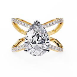 Elarivon | 4.62Ct 14K Lab-Grown Diamond Ring – Grace in Gold, Light in Motion