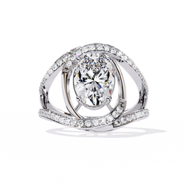 Auravelle | 7.78Ct Lab-Grown Diamond Ring in 14K Gold – Grace Forged in Light, Timeless by Design