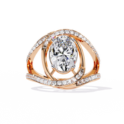 Auravelle | 7.78Ct Lab-Grown Diamond Ring in 14K Gold – Grace Forged in Light, Timeless by Design