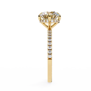 Oralyndra | 2.67Ct Lab-Grown Diamond Ring in 14K Gold – Gleaming Bloom, Responsibly Yours