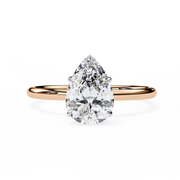 Lunarisé | 0.89Ct Lab-Grown Diamond Ring in 14K Gold – Celestial Glow, Ethically Crafted