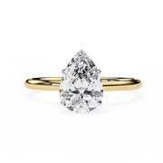 Lunarisé | 0.89Ct Lab-Grown Diamond Ring in 14K Gold – Celestial Glow, Ethically Crafted