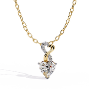 Clarestia | 0.54Ct Lab-Grown Diamond Pendant in 14K Gold – Crystal Glow, Endless Devotion