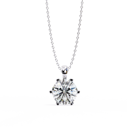Aurelinne | 2.20Ct Lab-Grown Diamond Pendant in 14K Gold – Pure Brilliance, Ethical Beauty