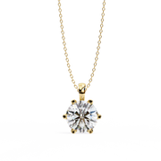 Aurelinne | 2.20Ct Lab-Grown Diamond Pendant in 14K Gold – Pure Brilliance, Ethical Beauty