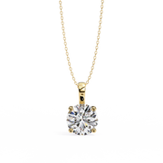 Solenyra | 3.01Ct Lab-Grown Diamond Pendant in 14K Gold – Inner Light, Ethically Yours